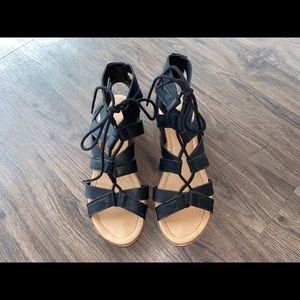 City Classified Lace Up Heeled Sandal